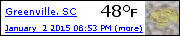 Click for Greenville, SC Forecast